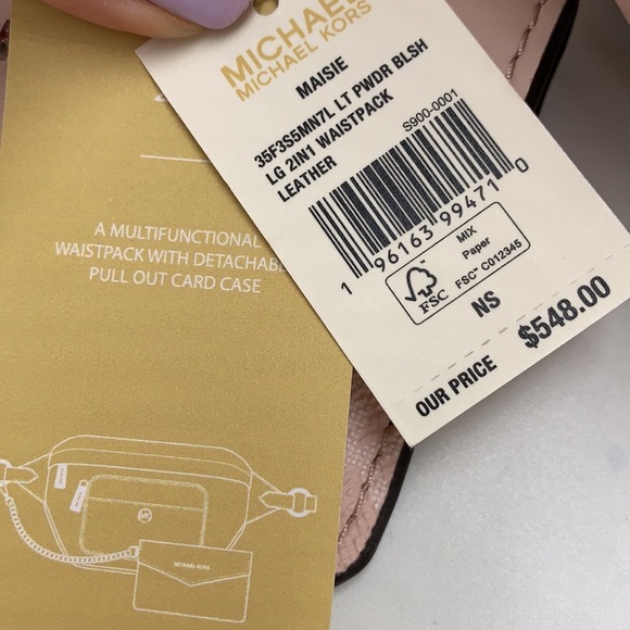 MICHAEL KORS 
Maisie Large Pebbled Leather 2-in-1 Waistpack Fannypack Crossbody - Picture 3 of 16